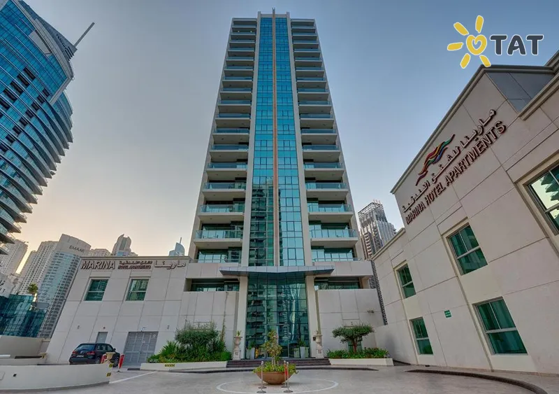 Фото отеля Marina Hotel Apartments 4* Dubaija AAE ārpuse un baseini