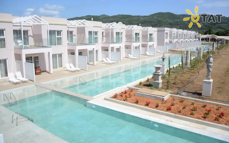 Фото отеля Sandy Villas 5* о. Корфу Греция экстерьер и бассейны
