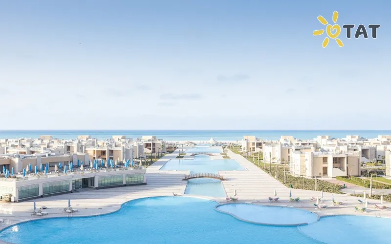 Фото отеля Gewan White Beach Resort 4* Эль-Аламейн Египет экстерьер и бассейны