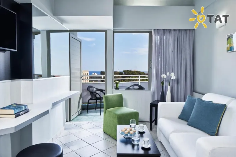 Фото отеля Aquamare City & Beach Hotel 3* о. Родос Греция экстерьер и бассейны