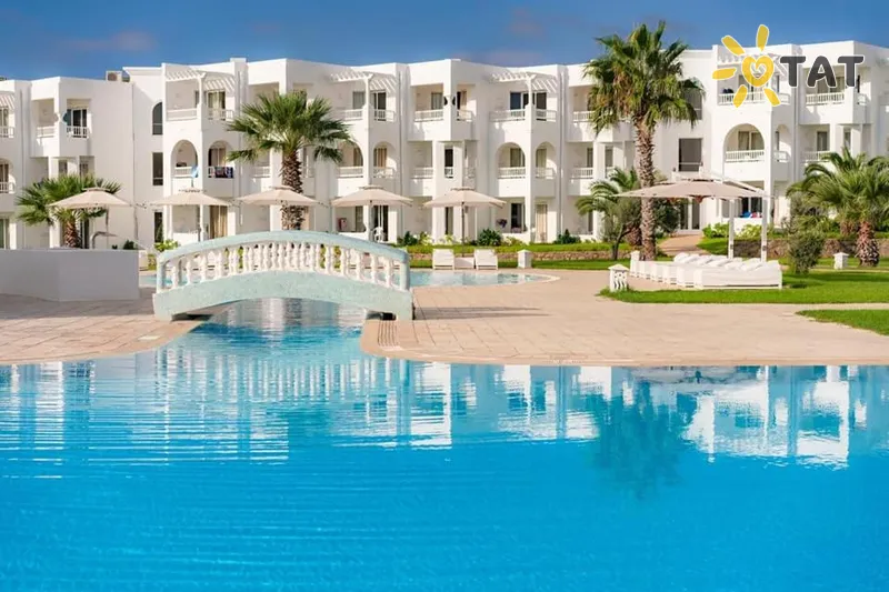 Фото отеля Cap Bon Kelibia Beach Hotel & Spa 4* Хаммамет Тунис экстерьер и бассейны