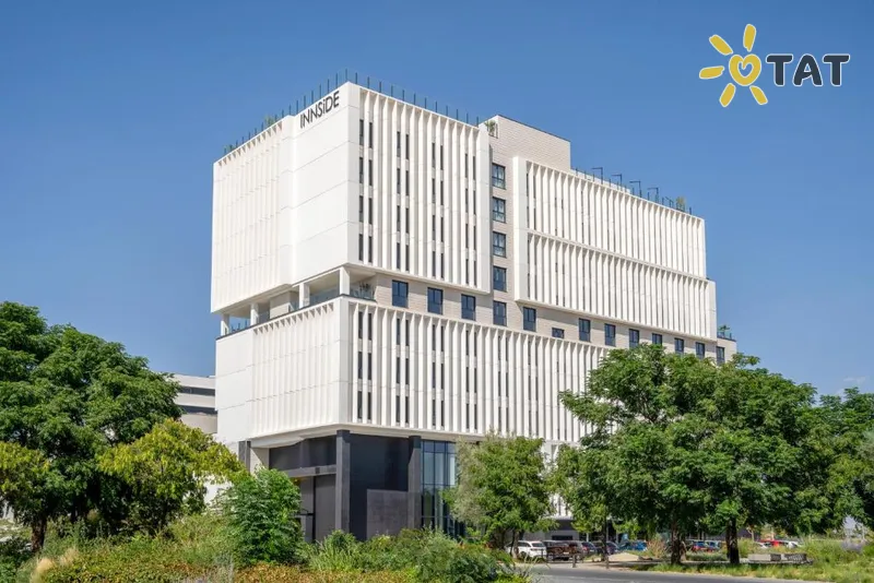 Фото отеля Innside Madrid Valdebebas 4* Мадрид Испания экстерьер и бассейны