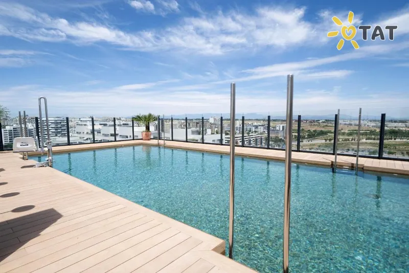 Фото отеля Innside Madrid Valdebebas 4* Мадрид Испания экстерьер и бассейны