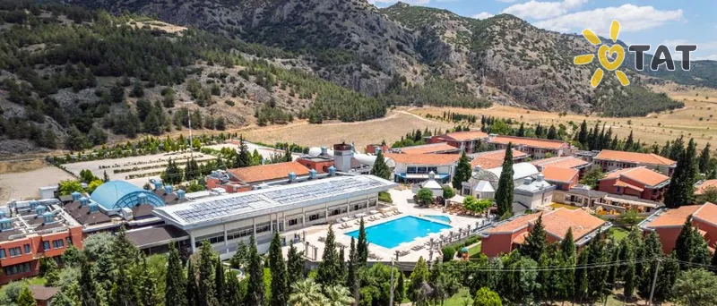 Фото отеля Colossae Thermal & Spa Hotel 5* Памуккале Турция экстерьер и бассейны