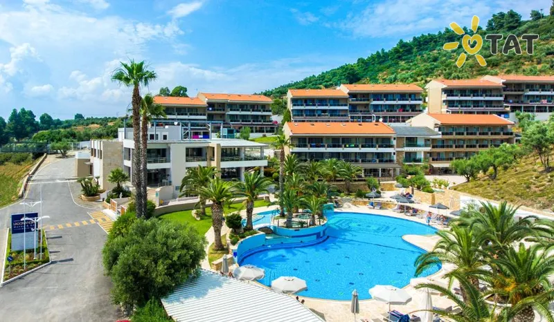 Фото отеля Lagomandra Hotel & Spa 4* Halkidiki — Sitonija Grieķija ārpuse un baseini