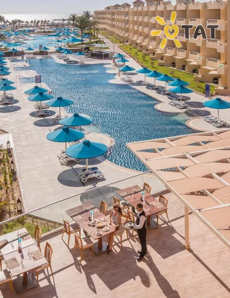 Фото отеля Amwaj Beach Club Abu Soma 4* Somos įlanka Egiptas išorė ir baseinai