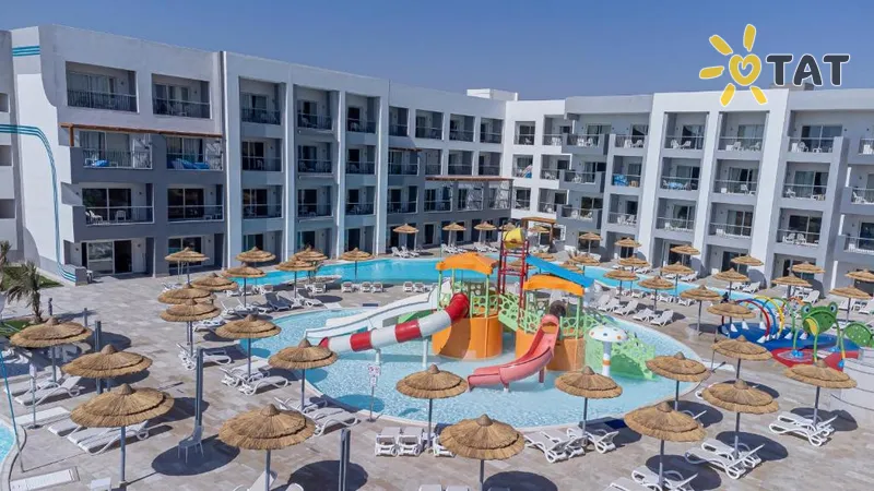 Фото отеля Amwaj Beach Club Abu Soma 4* Somos įlanka Egiptas vandens parkas, kalneliai