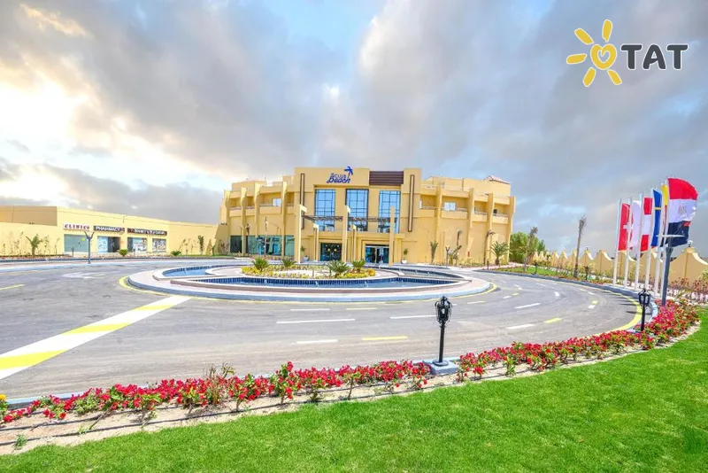 Фото отеля Amwaj Beach Club Abu Soma 4* Somos įlanka Egiptas išorė ir baseinai