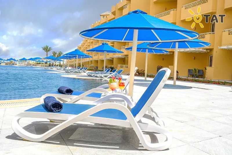 Фото отеля Amwaj Beach Club Abu Soma 4* Somos įlanka Egiptas išorė ir baseinai
