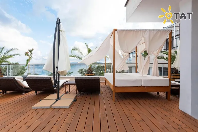 Фото отеля Green Paradise Deluxe Apartments 5* Primorsko Bulgārija ārpuse un baseini