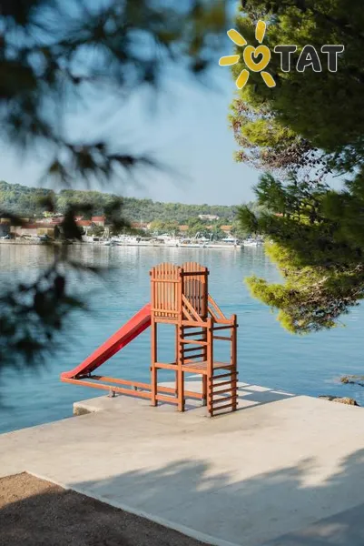 Фото отеля Zelena Punta 3* Zadaras Kroatija išorė ir baseinai