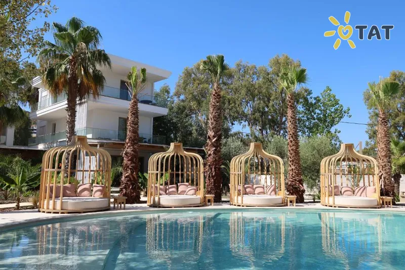 Фото отеля Nusa Suites & Villas 4* Halkidiki — Kasandra Grieķija ārpuse un baseini