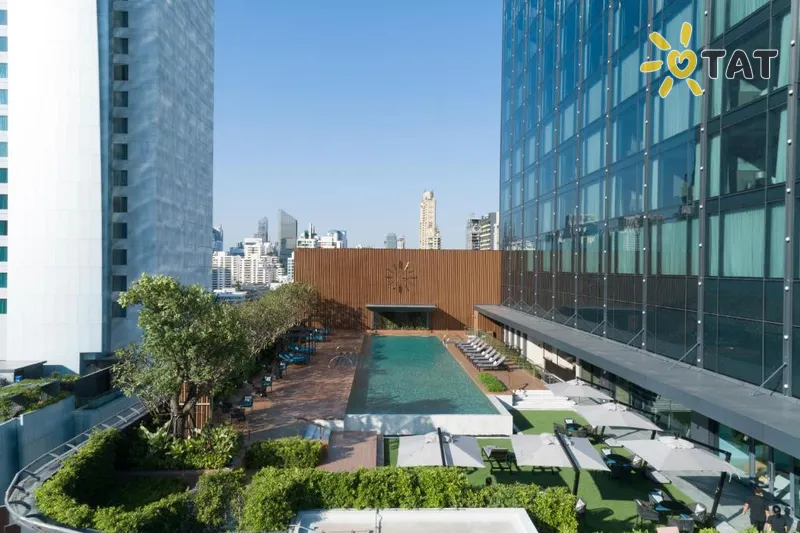 Фото отеля Carlton Hotel Bangkok Sukhumvit 5* Bankokas Tailandas išorė ir baseinai