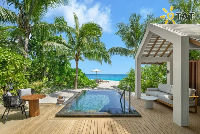 Фото отеля JW Marriott Maldives Kaafu Atoll Island Resort 5* Северный Мале Атолл Мальдивы экстерьер и бассейны