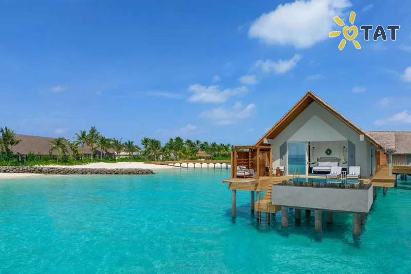 Фото отеля JW Marriott Maldives Kaafu Atoll Island Resort 5* Северный Мале Атолл Мальдивы экстерьер и бассейны