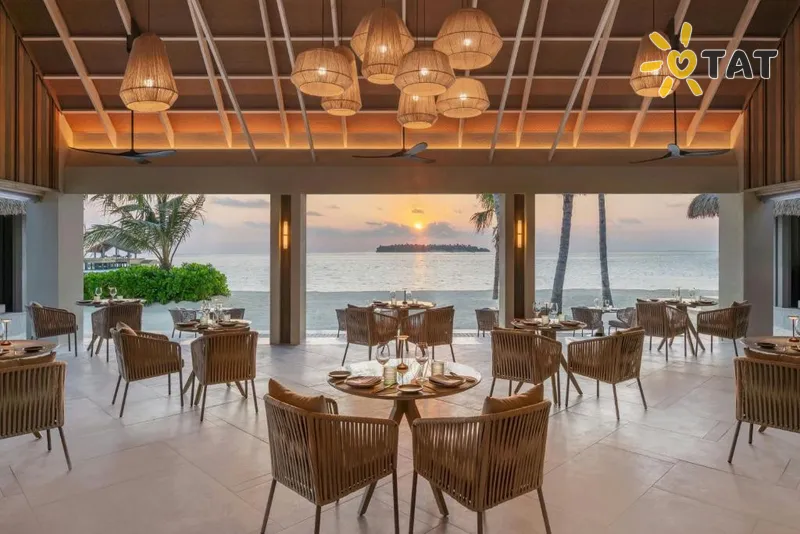 Фото отеля JW Marriott Maldives Kaafu Atoll Island Resort 5* Северный Мале Атолл Мальдивы бары и рестораны