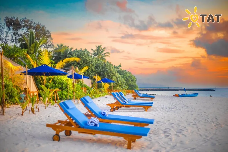 Фото отеля The Maverick Surf & Dive Lodge 3* Лааму Атолл Мальдивы пляж