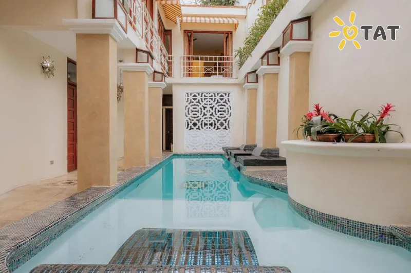 Фото отеля Casa Sanchez Boutique Hotel 3* Santodomingo Dominikānas republika ārpuse un baseini