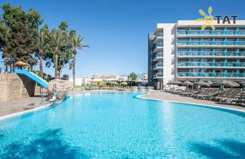 Фото отеля Roquetas el Palmeral Hotel 3* Коста де Альмерия Испания экстерьер и бассейны