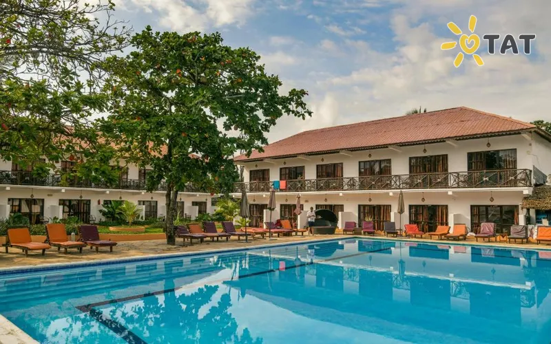 Фото отеля Amaan Bungalows Beach Resort 3* Nungwi Tanzanija išorė ir baseinai