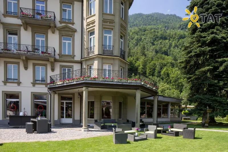 Фото отеля Grand Beau Rivage Interlaken Hotel 5* Interlakena Šveice ārpuse un baseini