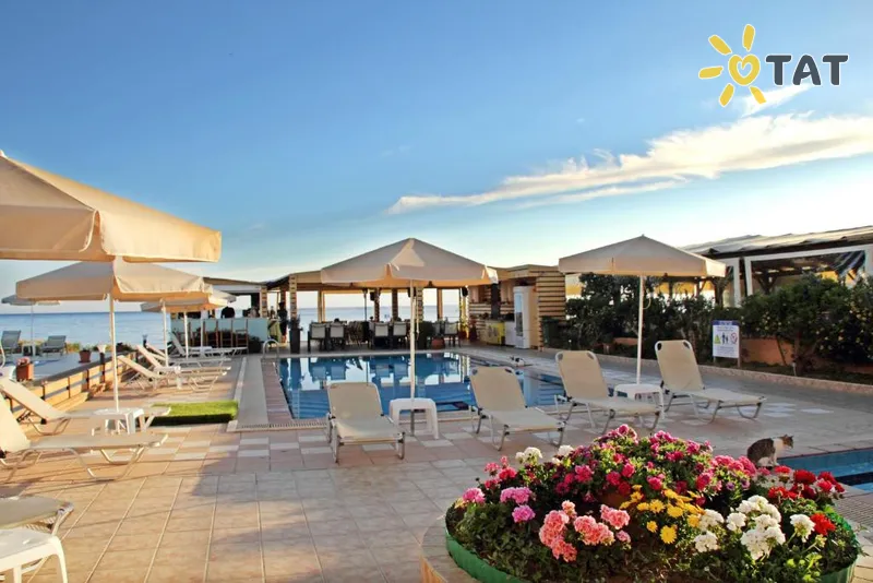 Фото отеля Esperides Beach Hotel Apartments 4* о. Крит – Ханья Греция экстерьер и бассейны