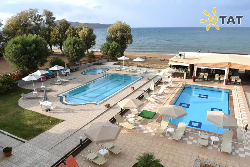 Фото отеля Esperides Beach Hotel Apartments 4* о. Крит – Ханья Греция экстерьер и бассейны
