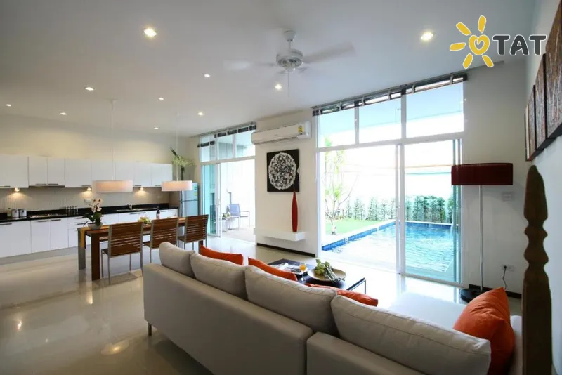 Фото отеля Two Villas Holiday Oxygen Villa Bangtao beach 4* о. Пхукет Таиланд лобби и интерьер