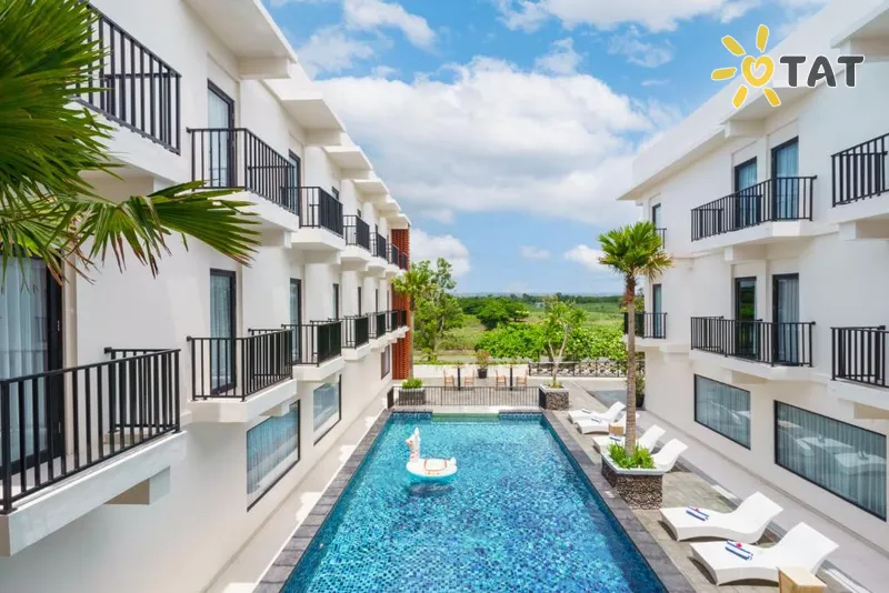 Фото отеля Swiss-Belcourt Lombok 3* apie. Lombokas Indonezija išorė ir baseinai