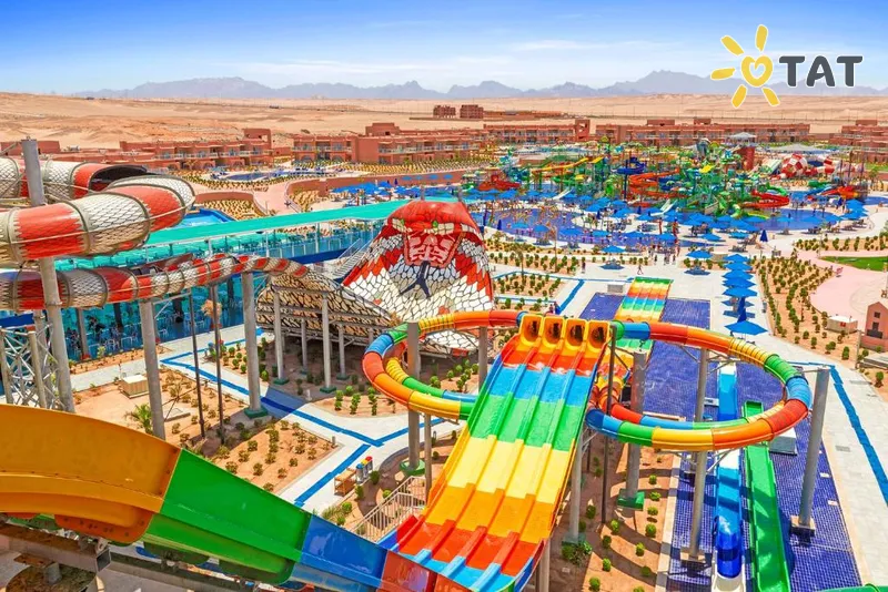 Фото отеля Albatros Jungle Aqua Park Resort 4* Хургада Египет аквапарк, горки