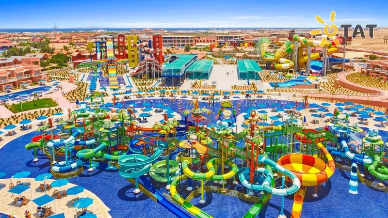Фото отеля Albatros Jungle Aqua Park Resort 4* Хургада Египет аквапарк, горки