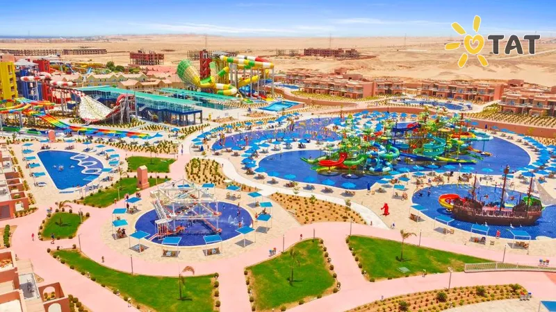 Фото отеля Albatros Jungle Aqua Park Resort 4* Хургада Египет экстерьер и бассейны