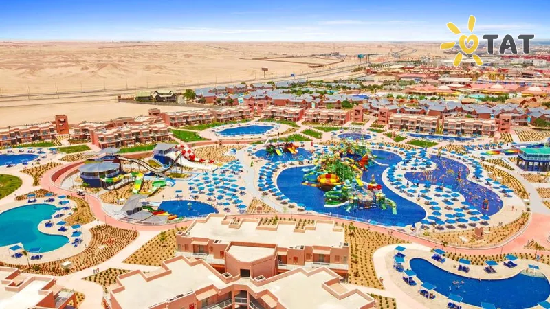 Фото отеля Albatros Jungle Aqua Park Resort 4* Хургада Египет экстерьер и бассейны