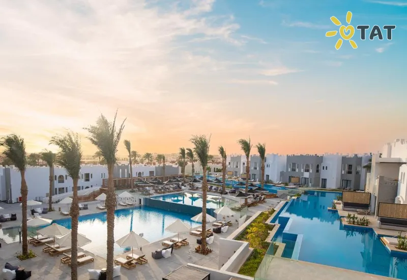 Фото отеля Sunrise Tucana Resort Grand Select 5* Makadi įlanka Egiptas išorė ir baseinai