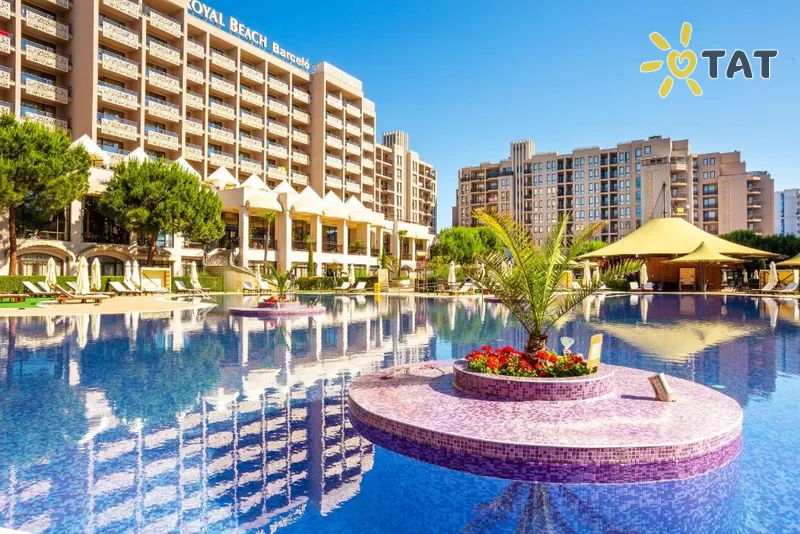Фото отеля Barcelo Royal Beach 5* Солнечный берег Болгария экстерьер и бассейны