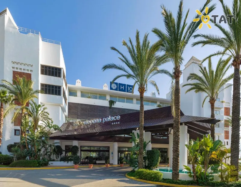 Фото отеля H10 Estepona Palace 4* Коста Дель Соль Испания экстерьер и бассейны
