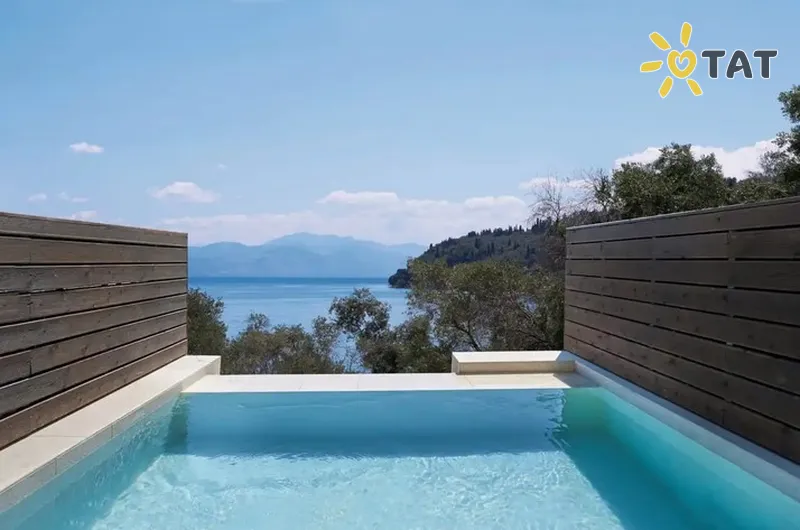 Фото отеля Mythos Palace Resort 5* о. Корфу Греция экстерьер и бассейны