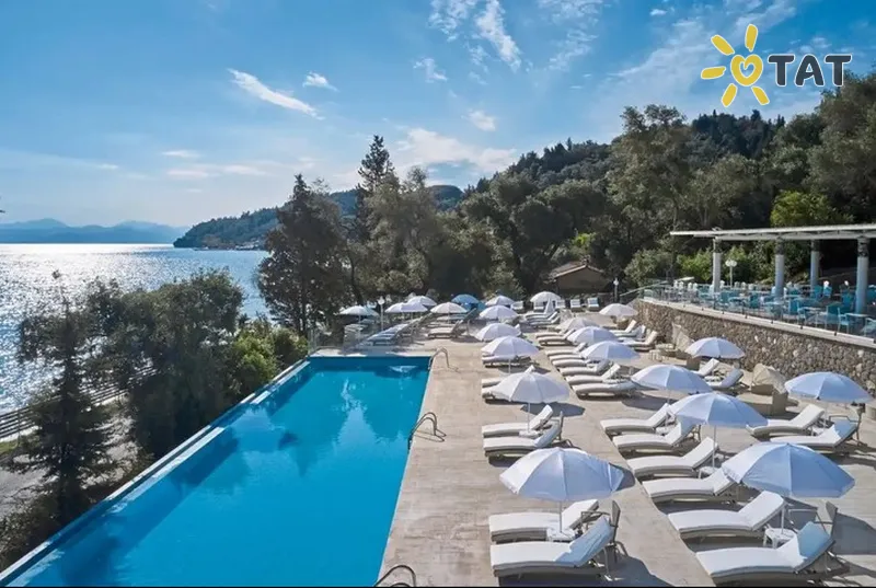 Фото отеля Mythos Palace Resort 5* о. Корфу Греция экстерьер и бассейны