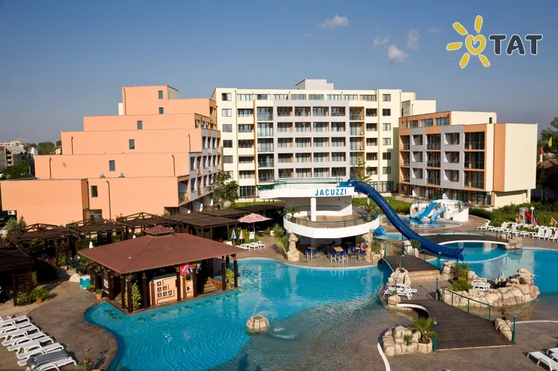 Фото отеля Trakia Plaza Hotel & Apartments 4* Солнечный берег Болгария экстерьер и бассейны