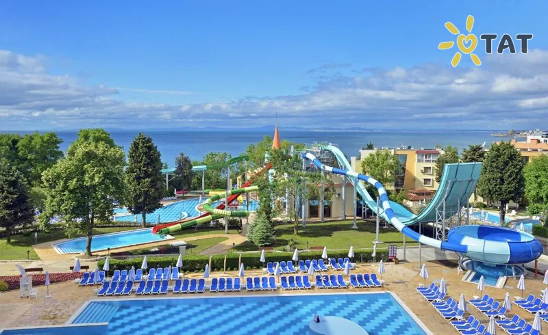 Фото отеля Sol Nessebar Palace Hotel 5* Несебр Болгария экстерьер и бассейны
