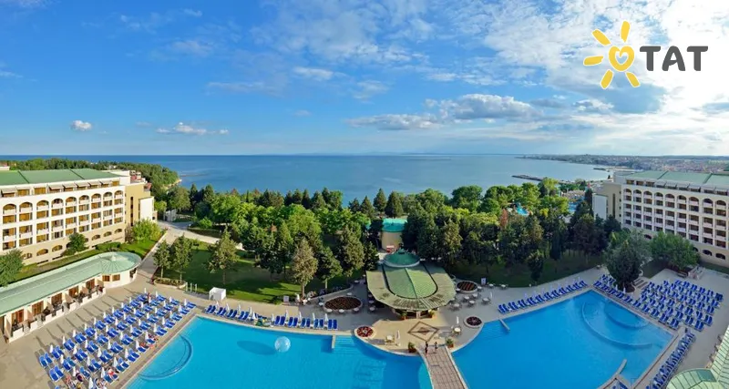 Фото отеля Sol Nessebar Palace Hotel 5* Несебр Болгария экстерьер и бассейны