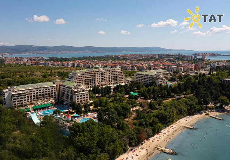 Фото отеля Sol Nessebar Palace Hotel 5* Несебр Болгария экстерьер и бассейны
