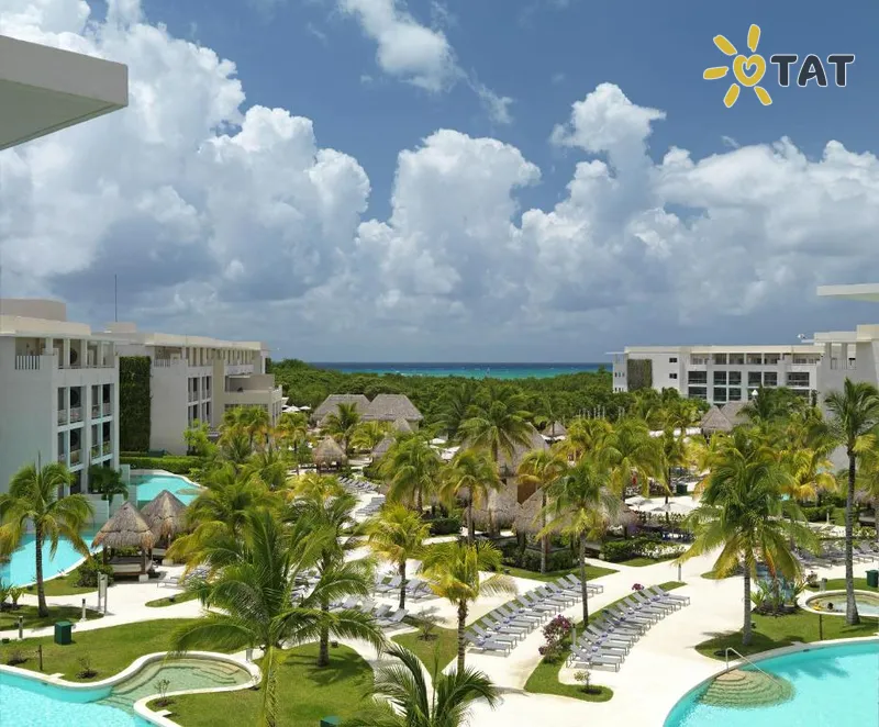 Фото отеля Paradisus Playa del Carmen Riviera Maya 5* Плая дель Кармен Мексика экстерьер и бассейны