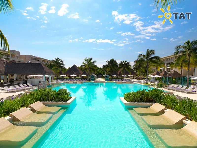 Фото отеля Paradisus Playa del Carmen Riviera Maya 5* Плая дель Кармен Мексика экстерьер и бассейны