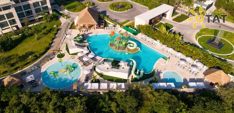Фото отеля Paradisus Playa del Carmen Riviera Maya 5* Плая дель Кармен Мексика экстерьер и бассейны