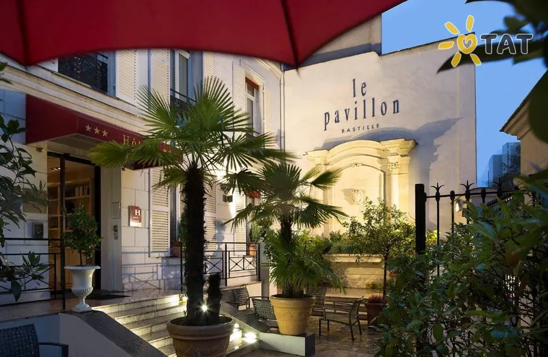 Фото отеля Pavillon Bastille 3* Paryžius Prancūzija išorė ir baseinai