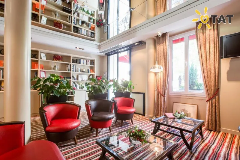 Фото отеля Pavillon Bastille 3* Paryžius Prancūzija fojė ir interjeras