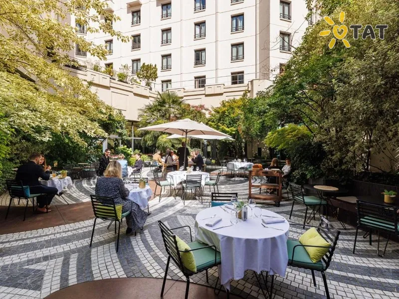 Фото отеля Novotel Paris Les Halles 4* Paryžius Prancūzija barai ir restoranai