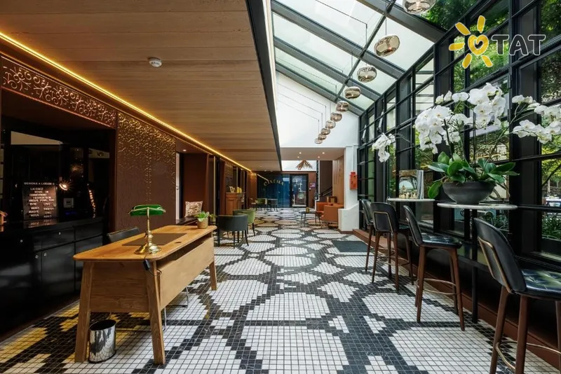 Фото отеля Novotel Paris Les Halles 4* Paryžius Prancūzija fojė ir interjeras