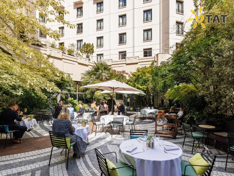 Фото отеля Novotel Paris Les Halles 4* Paryžius Prancūzija barai ir restoranai